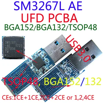 SM3267L UFD PCBA, TSOP48+BGA152/BGA132 Dual-Pad ,3267AE USB3.0 FLASH PCBA, DIY UDF Súpravy, SM3267 RADIČ, 4CE MAX