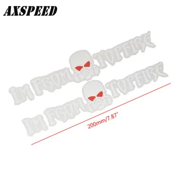 AXSPEED 1Pair RC Auto Samolepky TOPFIRE Logo odtlačkový aršíky Známok Chvost Zadnej Strane Diaľkového Ovládania Auto Dekorácie Časti