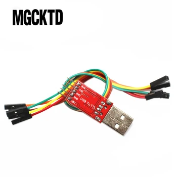 10PCS/VEĽA CP2102 Sériový Prevodník USB 2.0 TTL UART 6PIN Modul cp2102 modul+ Dupont kábel