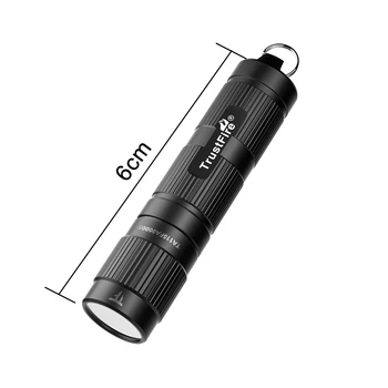 Mini Trustfire Mini3 CA18-3X LED Hliníkovej Zliatiny AAA Batérie Mini Keychain Prenosné, Nepremokavé Vonkajšie Osvetlenie Baterka Čierna
