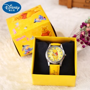 Disney hodinky Medvedík Pú silikónové hodinky dieťa quartz zápästie náhodné farby náhodné 1pcs Módne karikatúra holka hodinky darček hračky