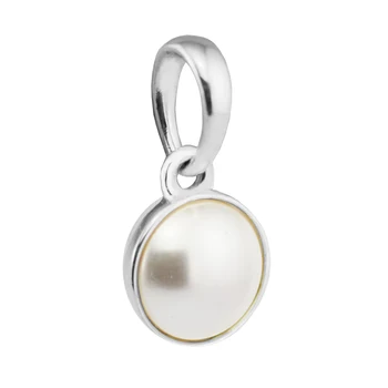 Svetelný Kvapky Biela Crystal Pearl Kúzlo Hodí 925 Silver Originálne Náramky Pre Ženy Módne Šperky Korálky Pre Šperky Robiť