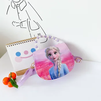 Dievčatá Disney princezná Mrazené Elsa messenger tašky cez rameno, dievčenské tašky cez rameno, detský program messenger tašky detí messenger kabelka