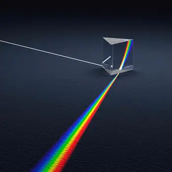 Optické Sklo Pravého Uhla Prism Rainbow Foto Rekvizity Fyzickej Experimentálne Zariadenia Čisté Červené Mitsubishi Zrkadlo