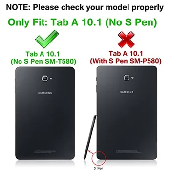 Amor Ťažkých obal Pre Samsung Galaxy Tab 10.1 2016 T585 T580 Tablet prípade GLF Mäkké Silikónové +PC Zadný Kryt Stojan Prípade