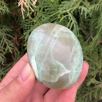 Prírodné Zelené Moonstone Palm Kameň Crystal Vzácne Liečivé Drahokam, Pre Domáce Dekorácie, Darčeky