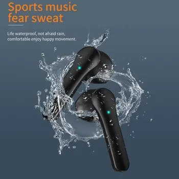 TWS bezdrôtový headset, binaural mini športové nový 5.0 digitálny displej f9 bluetooth headset