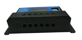 10A PWM solárny panel regulátora solárny regulátor nabíjania s dvomi USB 12V/24V auto práce port doprava zadarmo SCP-10A