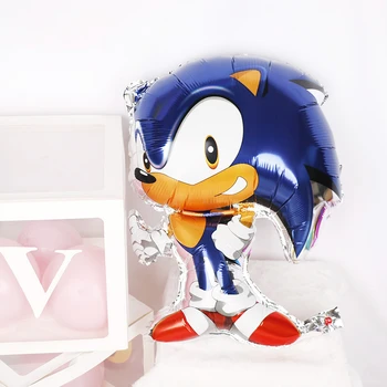 5 ks/veľa Sonic the Hedgehog Balón Super Hrdina Sega Hra Fanúšikovia Fóliový Balón Šťastný Brithday Dekorácie Sonic Strany Balón