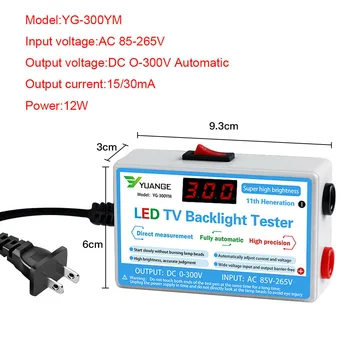 LED Lampa TV Podsvietenie Tester Viacúčelový LED Pásy Korálky Test Nástroj na Meranie Nástrojov, NOVÉ LED Tester 0-300V Výstup