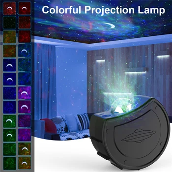 LED Nočné Svetlo Led Star Projektor Lampa Farebné USB Nabíjateľné LED Projekcia Svetle Nočnej Lampy, Spálňa Decor Projekcie Svetla