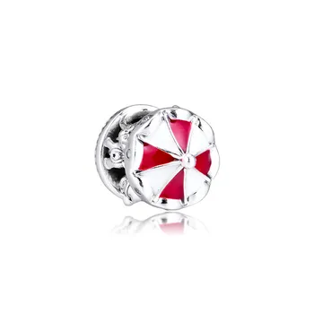 Červená Smalt Zimné 925 Sterling Silver Korálky pre Charms Náramky Ženy Šperky 2020 Vianočné Čaro Korálky pre Šperky Robiť