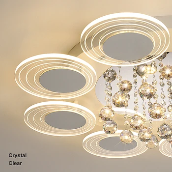 Biely Akryl Moderné led Krištáľový Luster svetlá pre obývacia izba Moderné Lampy, Stropné Lampy