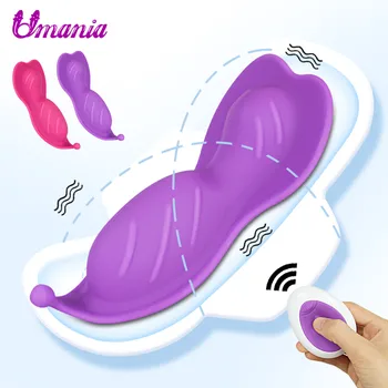 Wearable Butterfly Vibrator with Remote Control Invisible Panties Vibrator for Women Clitoris Stimulator Sex Toys for Couple
