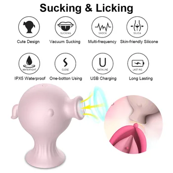 Pea Sania & Lízanie G-Spot Vibrátor 7 Režimov Klitorisu Bulík Pošvy Stimulátor Ženská Masturbácia, Masér Pre Dospelých Sexuálnu Hračku Ženy