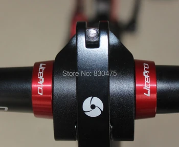 Litepro riadidlá pevný krúžok BMX riadidlá zámok kríž krúžky hlavová trubka 25,4 očakávané mm DH skladací bicykel upgrade