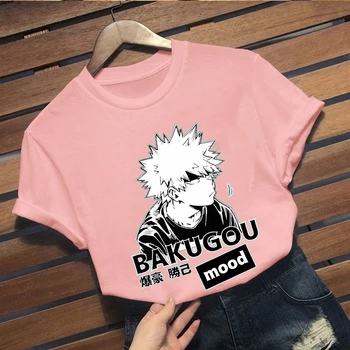 2020 Môj Hrdina Akademickej obce Anime, Manga T Shirt Nové Funimation Bakugou Katsuki Cartoon Pekné Voľné T-shirt Mužov Tee Tričko