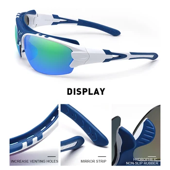 MERRYS DIZAJN Mužov Polarizované Vonkajšie športové slnečné Okuliare Muž Okuliare Okuliare Pre Jazdu UV400 Ochrana S9021