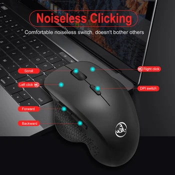 Jelly špirála 2.4 G Wireless Mouse 6 Tlačidiel Hernej Myši 800/1200/1600DPI, USB Ergonomické Tichý Myši pre Stolný Počítač, Notebook