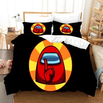 Deti móda HD Digital Print Medzi Nami posteľná bielizeň Sady Perinu+ obliečka na Vankúš 2/3ks Queen bed NÁS/AU/EÚ veľkosť