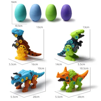 DIY demontáž montáž hračka dinosaur nastavovacia skrutka matica zmes montáž dinosaura model vzdelávacie hračka pre deti, deti darček