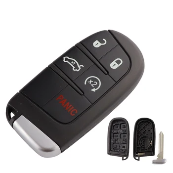 YIQIXIN 4+1 5 Tlačidiel Diaľkového Kľúča Vozidla púzdro Keyless Smart Case Pre Dodge Dart Nabíjačku Challenger Pre Chrysler 300 Pre Jeep
