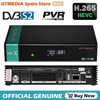 GTmedia V8X Satelitná TV Prijímač 1080P Full HD DVB-S2 H. 265 CA Karta Bulti v WIFI Youtube Podpora M3U Ccam ,PK V8 NOVA Dekodér