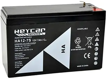 HEYCAR HA12-7S batérie 12V 7Ah viesť AGM nabíjateľná pre hračky, bezpečnostný sektor, alarmy, zabezpečovacia, oheň