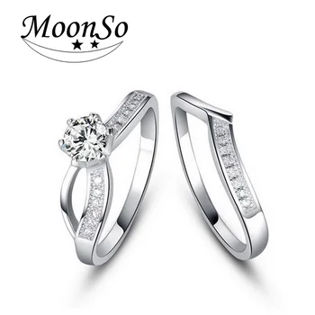 Čierny piatok 925 Sterling Silver Zásnubný prsteň pre ženy Móda prst šperky, svadobné sepcial jedinečný R1433