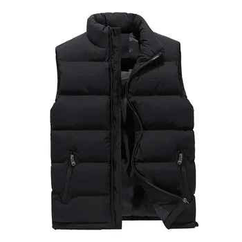 Drop shipping 2018 nové zimné mužov wasitcoat bez rukávov zimná bunda s kapucňou outwear kabát M-3XL AXP145