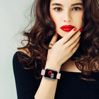 Pôvodné B57 Smartwatch dámske Hodinky pánske Hodinky Náramkové hodinky Módne Športové Bluetooth Kyslíka v Krvi, Srdcovej frekvencie Počítadlo Hodinky