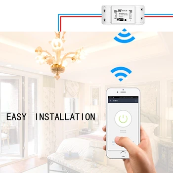 DIY WiFi Smart Light Switch Univerzálny Chránič TimerWireless Diaľkové Ovládanie Práce s Alexa Domovská stránka Google IFTTT Smart Home
