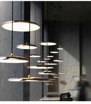Moderné Umenie Dizajn LED Prívesok Svetlo UFO kruhový Tanier Pozastavenie Lampy, Jedáleň, Obývacia Izba, Spálňa Tabuľka Štúdia Visí Lampa