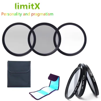 LimitX Príslušenstvo Zväzku UV CPL ŽÚ4 Filter A 3 Pack Filter Prípade pre Sony DSC-RX10 RX10 Mark III IV 3 4 Digitálny Fotoaparát