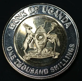 Uganda 1000 Silingy Vydanie 2012 (50. Výročie Nezávislosti), Mince Afrike Nový, Originálny Mince Unc Zberateľskú Reálne Zriedkavé