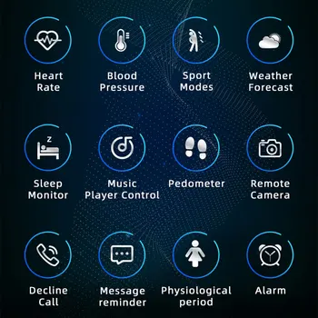 Smart Hodinky Mužov Bluetooth Pripojenie Vodotesný S Srdcového Rytmu Spánku Monitor Krokomer 2021 Nový Šport, Smartwatch