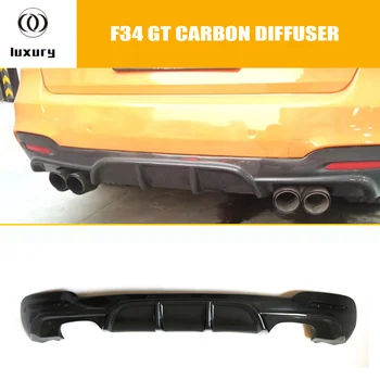 F34 GT Uhlíkových Vlákien Zadný Nárazník Difúzor pre BMW F34 320i GT 328i GT 335i GT s M Package 2012 - 2016