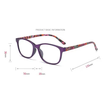 Módny trend okuliare na čítanie dámy nové okuliare na čítanie + 100 + 150 + 200 + 250 + 300 + 350 + 400