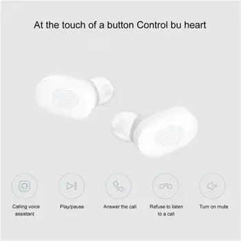 Pôvodný Xiao AirDots Bluetooth 5.0 Slúchadlá Mládeže Edition Mi Pravda Bezdrôtový In-ear Slúchadlá Bluetooth 5.0 TWS Vzduchu Bodky Headset