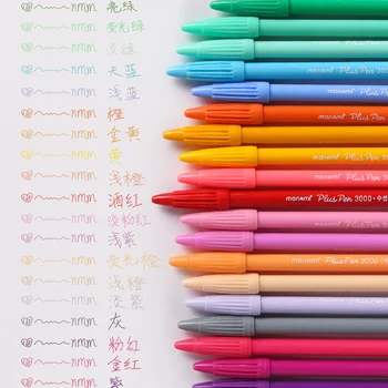 48pcs Monami Plus Pero 3000 Farebný Gél Pero kórejský Papiernictvo Vlákniny Tip Umenie Značky Denník DIY Dodávky Darček Písanie Kreslenie