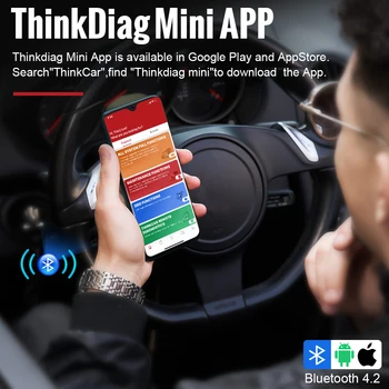 Thinkdiag Mini OBD2 Auto Scanner Zadarmo 5 Voliteľné Softvérov Všetky Systémové Auto Diagnostický Nástroj 15 Reset Service Easydiag Automotive