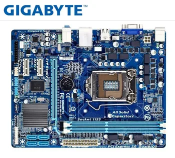 Plocha Doska pre GIGABYTE GA-H61M-DS2 PC H61 Pätica LGA 1155 i3 i5 i7 DDR3 16 G uATX UEFI H61M-DS2 Doske
