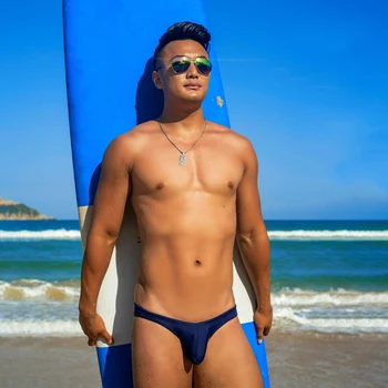 LH7 Nízkym pásom sexy tesný plavky 2020 plávať trenírky mužov pláži, plávanie šortky surfovať plavky, gay bikín, bazén, športové plavky