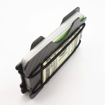Horúce 2020 Módne Kovové Uhlíkových Vlákien ID Kreditnej Karty Držiteľ Black Box Vrecko vizitky Peňaženka S RFID Anti-vedúci Peňaženky Mužov