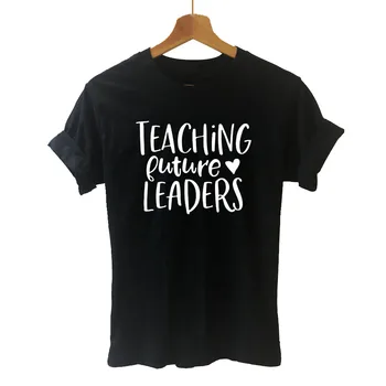 Výučba Budúcich Lídrov Učiteľ Lásky, Ženy Krátke Rukáv Tričko Bežné Bavlna Lumbálna Vtipné Tričko Fenku Top