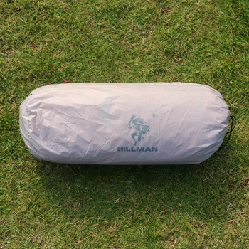 Hillman 3-4 osoby dvojité vrstva kremíka potiahnuté nepremokavé ultralight camping stan s dnom mat