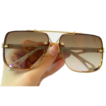 Značka Zrkadlo slnečné Okuliare Pre Ženy S Veľkými Námestia Slnečné Okuliare Pre Dámy UV400