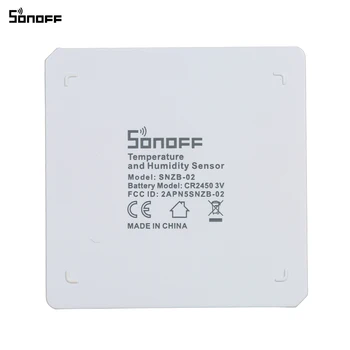 5 ks SONOFF SNZB-02 ZigBee Teplota A Vlhkosť, Senzor LowBattery Oznámenie Funguje SONOFF ZigBee eWeLink APP Control