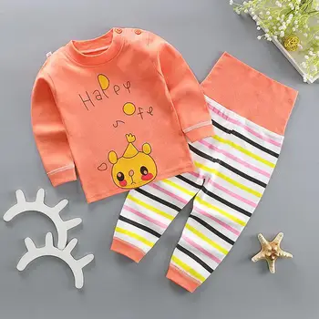 Detské Pyžamo 2020 Zimné Dievčatá Chlapci Sleepwear Odev Dieťa Dojčenské Oblečenie Cartoon Pajama Súpravy Bavlna Deti Pyžamá