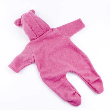 Móda Cute Baby Doll Oblečenie na Mieru Tmavo Ružová Remienky Pre 42cm Dievča Reborn Bábiky Príslušenstvo Cosplay Králik Dieťa Darček k Narodeninám